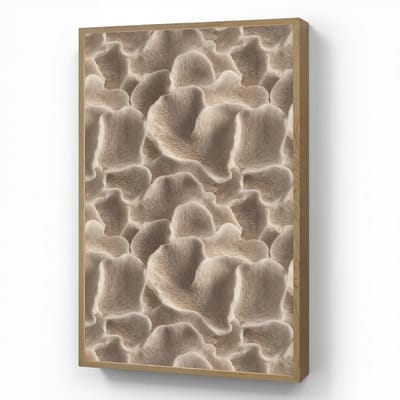 Wandlamp 60x90 cm - Oplaadbaar - Waaiervorm - Beige - Vezel textuur - Wandlampen binnen woonkamer - Slaapkamer lamp - Decoratieve nachtlamp - Vloerlamp draadloos