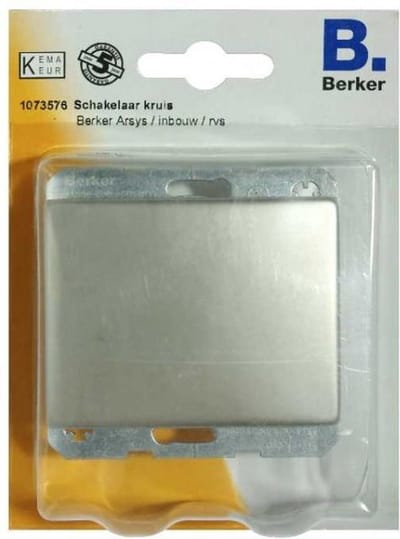 BERKER ARSYS - kruisschakelaar - inbouw - RVS