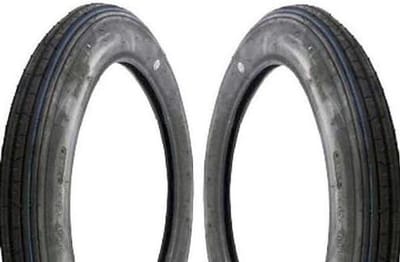 Bromfietsbanden Set - Wegbanden - Veilig Rijden - Directioneel Loopvlak - 2.75-17 Inch - Zwart
