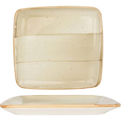 Bonna Serveerschaal - Aura Terrain - Porselein - 22x20 cm - set van 2