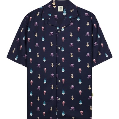 A-DAM Woven Shirt Jellyfish Navy Blazer Size: S | Casual Shirts Outlet | Heren | Blauw