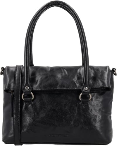 Hide & Stitches Westland Handtas - Leer - Schoudertas Dames - Leren Tas - Verstelbare Schouderband - Magneetsluiting - Leren Dames Tas - Zwart
