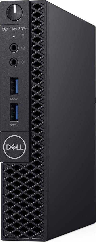 DELL OptiPlex 3070 Intel® 9ste generatie Core™ i3 i3-9100T 4 GB DDR4-SDRAM 128 GB SSD Zwart MFF Mini PC