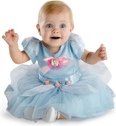 Disney Cinderella Classic Kostuum Jurk Kinderen - Kids tm 1 jaar - Blauw