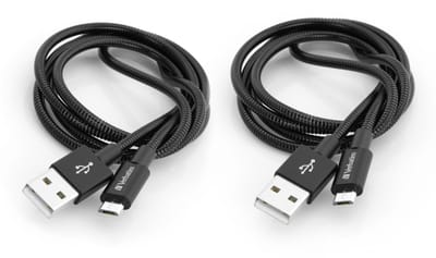 Verbatim Sync&Charge Lightning - Micro-B 30cm kabel Zilver(#48874)