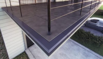 Dakgoot Profiel Connector - Terras Afwerking - Balkon Waterafvoer - Corrosiebestendig Materiaal - RAL 7037 Grijs
