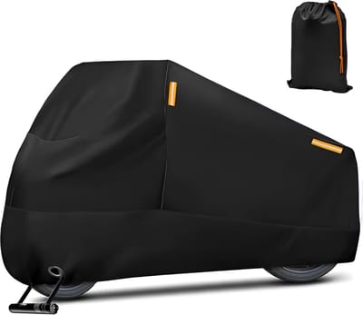 E-shop4u® - Motorhoes - Waterdicht - Outdoor Regen Protector Covers - UV Bescherming - Burgman 400/650/125 - S for 140-150cm - Zwart