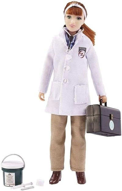 Dierenarts Speelset - Dieren dokter speelgoed - Rollenspel - Gelede pop - 1:9 schaal - Meerkleurig