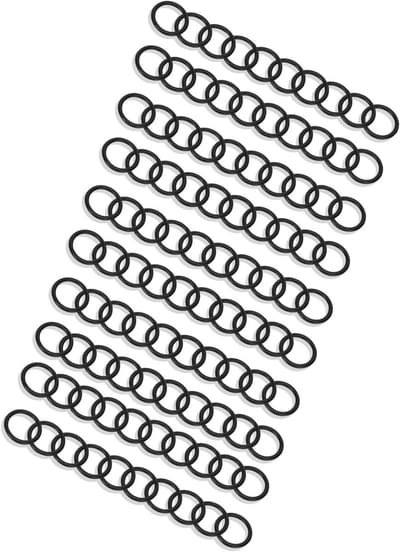 100 Stuks O-Ringen voor Waterpomp Behuizing - Nitril Rubber Seal 17x13x2mm voor Diverse Toepassingen