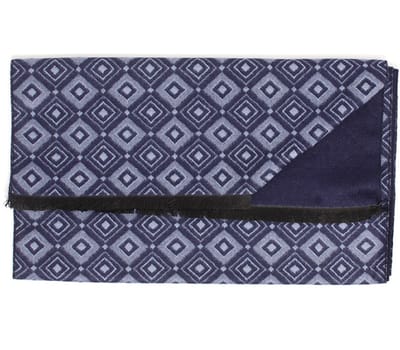 Tresanti - Sjaal Rhombus Double Face Donkerblauw - Mannen - Maat ONE