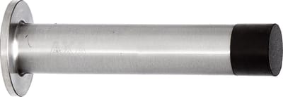 AXA Deurstopper (model WS16) Geborsteld RVS met rubber (Zwart): Wandmontage.