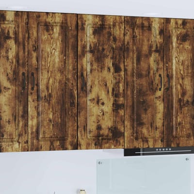 vidaXL - Vaatwasserpaneel - Kalmar - Rook - Eiken - 40 - x - 31 - x - 100 - cm
