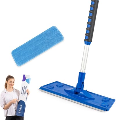 Silva Microvezel Dweil - Vloerwisser - Dweilsysteem - Vloermop Drooggebruik - Mop - 42 cm Wisbreedte