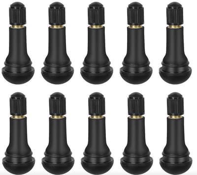 Somstyle Auto Ventiel Set - 10 Stuks - TR413 Bandenventiel voor Fiets & Motor - Zwart