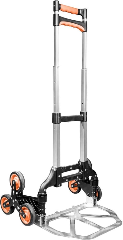 Ibenzoa® Ergonomische traptransportwagen met inklapbaar ontwerp en 33-wielsysteem