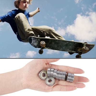 Miniatuur Groefkogellagers 608 ZZ - 40 Stuks Dubbel Beschermd voor Longboard, Roller Skates en Skateboard - Duurzame Precisie en Hoge Prestaties