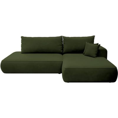 Hoekbank met slaapfunctie Fermizzi rechts chenille | Selsey Design