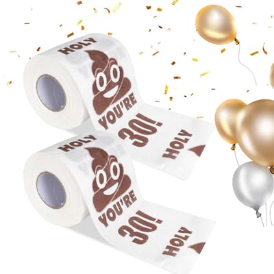 Dailygoods - Toiletpapier 30e Verjaardag - Grappig en Creatief Wc-Papier