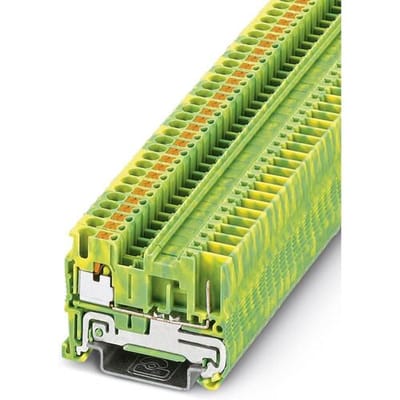 Phoenix Contact 3210059 Aardklem 3-etages 5.2 mm Snelaansluiting Groen, Geel 50 stuk(s)