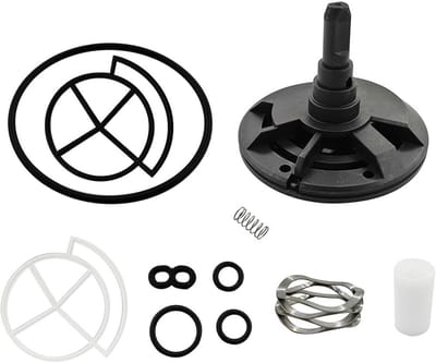 Ventielrotor Afdichtingsset - Waterontharder Onderdelen - Systeem Onderhoud - Universele Compatibiliteit - 12 x 9 x 8 cm - Grijs