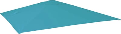 Vervangingshoes voor zweefparasol MCW-A96, parasolhoes, 3,5x3,5m (Ø4,95m) polyester 4kg ~ turquoise