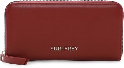 SURI FREY Portemonnee Tiffany Zip Around Wallet Darkred Donkerrood