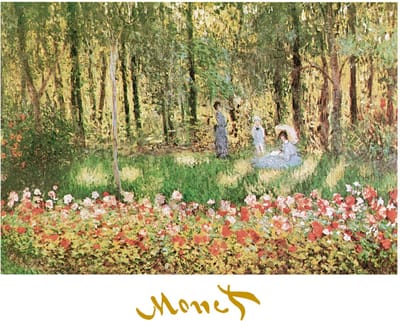 Kunstdruk Claude Monet - La famille d'artiste 70x50cm