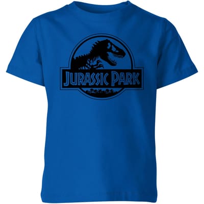 Jurassic Park Logo Kids' T-Shirt - Blue - 98/104 (3-4 jaar)