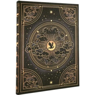 Paperblanks cahier fourth wing: shadows of navarre, hardcover, ultra, blanco