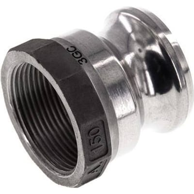 Camlock DN 40 (1 1/2'') Koppeling AluminiumRp 1 1/2'' met binnendraad Type A MIL-C-27487