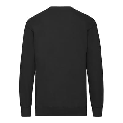 Fruit of the Loom Uniseks Lichtgewicht Sweatshirt met Inzet voor Volwassenen (Zwart)