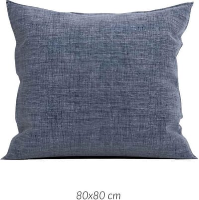 Zohome Lino Kussensloop - Blauw - 80x80cm - Blauw