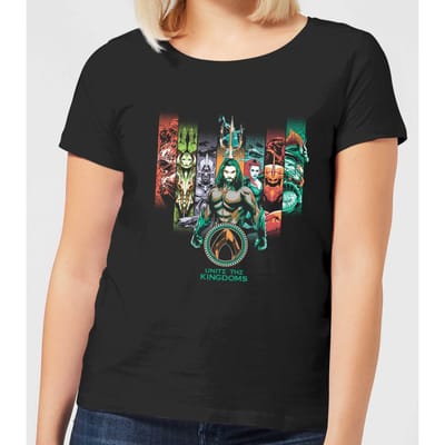Aquaman Unite The Kingdoms dames t-shirt - Zwart - 3XL