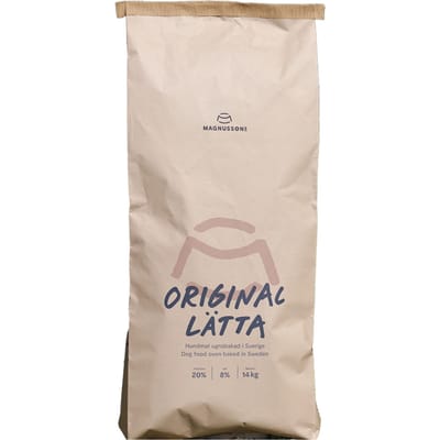 Dubbelpak 2x 14kg Magnussons Original Lätta Honden Droogvoer