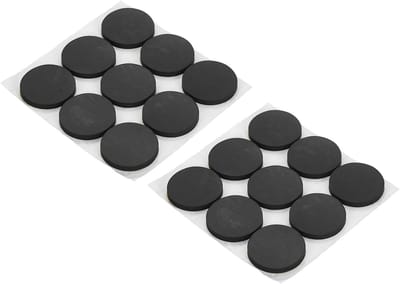 Antislip Meubelpoten - Rubberen Voetjes - Bescherming Vloeren - Zelfklevend Ontwerp - 30 mm Doorsnede - Zwart