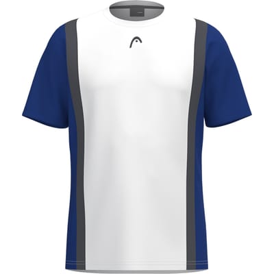 HEAD Club 25 Tech T-shirt Heren-Wit,Donkerblauw