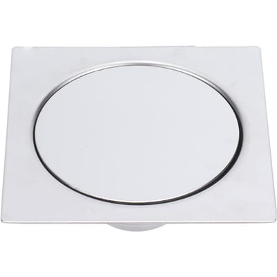 Pedale Vloerafvoer RVS 10x10cm Douche Deodorant Pop-up Vloerafvoer voor Badkamer white