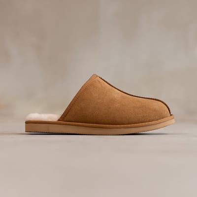 Schapenvacht slippers Jaki - Lamsvacht instap pantoffels - Camel - Maat 40