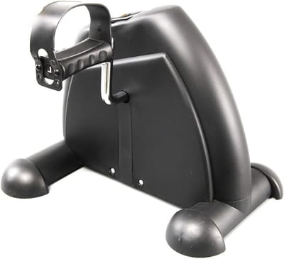 Pedaaltrainer Mini - Fitnessfiets Onder Bureau - Thuis Kantoor Training - Verstelbare Weerstand - 42x31x38 cm - Zwart
