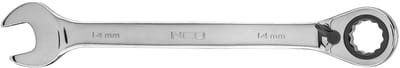NEO - Ringsleutel met Ratchet - 14 mm - Chrom-Vanadium - 72-Tands Ratchet