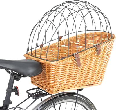 Solacis Hondenfietsmand elektrische fiets - Hondenfietsmand achterop - Honden fietsmand - Hondenfietsmand bagagedrager - Must have voor jouw hond!