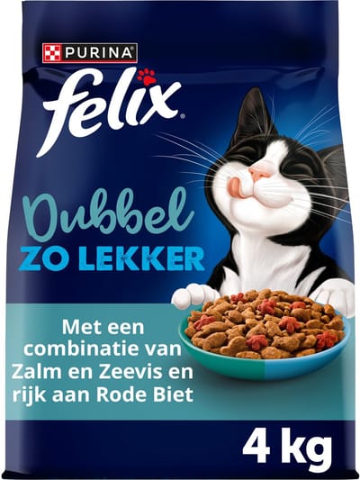 Felix Dubbel Zo Lekker - Zalm & Zeevis - 4 x 4kg