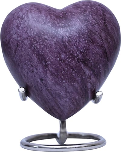 Luxe As Urn - 500 ML - Crematie Urn - Uniek - Voor Huisdieren of Menselijk As - Crematie As - Mini Urn - Decoratie Urn - Purple