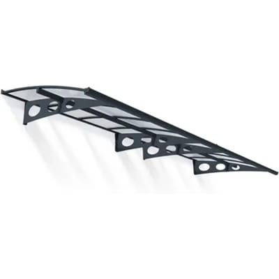 Palram | Canopia - Veranda- En Deurluifel Herald - Helder - Donkergrijs - 139x447cm