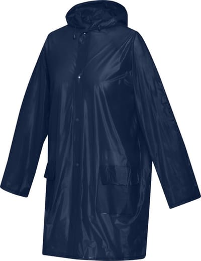 EIZOOK Herbruikbare PVC Regenjas – Stijlvol, Praktisch en Waterdicht - NAVY BLAUW - Unisex