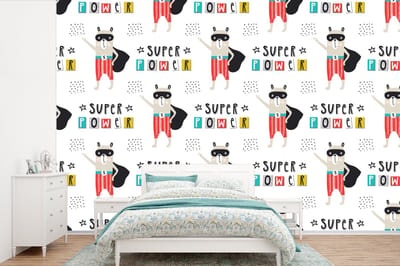 Behang - Fotobehang Jongens - Patroon - Superheld - Breedte 360 cm x hoogte 240 cm