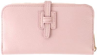 Giuliano lederen portemonnee - Dames - Made in Italy - Pink