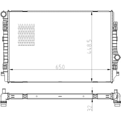 Radiator, motorkoeling NRF 550081