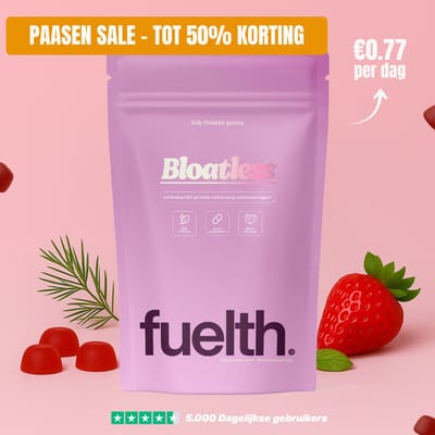 Fuelth Bloatless - Postbiotica gummies - Gut health - Tegen opgeblazen gevoel - 60 gummies