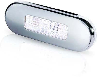 Hella LED-traplamp beige roestvrij gesatineerd